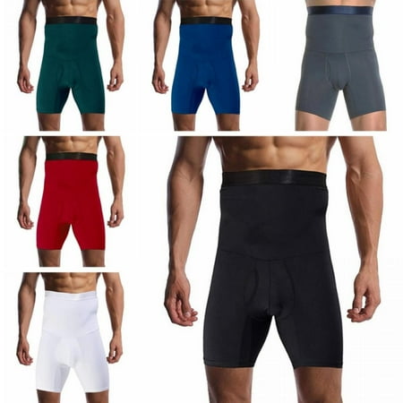 

Zuiguangbao Men s Tummy Control Shorts High Waist Slimming Underwear Body Shapewear Seamless Belly Girdle Boxer Briefs 6Pack