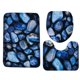 thumbnail image 1 of Yuarrent Juego de 3 uds./1 de alfombras para baño, alfombrilla de baño antideslizante con estampado de piedra 3D, felpudos, decoración, funda para Juegos de accesorios de baño 7 Yuarrent JJ25267-07, 1 of 5