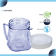 thumbnail image 5 of Paquete de 4 piezas de repuesto para la mayoría de los accesorios de licuadora Izer compatibles con 1 taza de mini jarra de plástico, 5 of 8