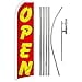 thumbnail image 3 of Infinity Republic - Open Red and Yellow Banner Swooper Flag & Pole Kit - Perfect for Businesses, Shops, Restaurants, Stores, etc!, 3 of 4