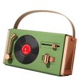 thumbnail image 2 of Altavoz Bluetooth para Exteriores, Memorias USB Decorativas portátiles de Alta Calidad de Sonido, Soporte, Altavoz Bluetooth Retro para Sala de Estar, Oficina, Verde, 2 of 5