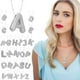 thumbnail image 4 of Apmemiss Clearance Cubic Zirconia Bubble Initial Letter Necklace for Women - Elegant Gold Plated A-Z Alphabet Name Pendant Necklace with Rhinestone - Personalized Gift, 4 of 4