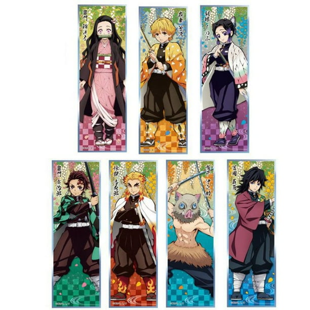 Taicanon Anime Demon Slayer Card Stickers, Cartoon Tanjirou Nezuko
