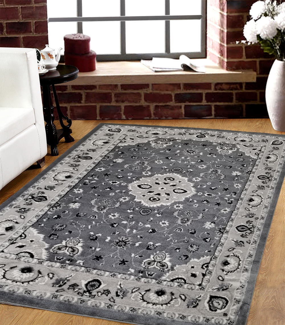 Homedora Design Jersey Rugs For Living Rooms,3395,Grey Polypropylene