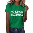 thumbnail image 1 of HXWCHs T-Shirt Uni pour Femme T-Shirt Intemporel Mode Décontractée T-Shirt à Col Rond à Manches Courtes Imprimé pour Femme Haut pour Tous les Jours m Vert, 1 of 4
