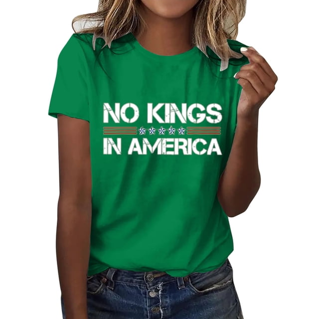 HXWCHs T-Shirt Uni pour Femme T-Shirt Intemporel Mode Décontractée T-Shirt à Col Rond à Manches Courtes Imprimé pour Femme Haut pour Tous les Jours m Vert