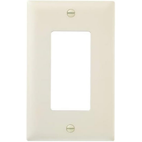 TP26LACP10 Nylon Wall Plate, 1 Gang, Light Almond