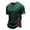 Turquoise, variant on Men's Mexico Soccer Jersey Shirt 3D Print Short Sleeve V Neck Top Comfortable Casual Wear for Game Day