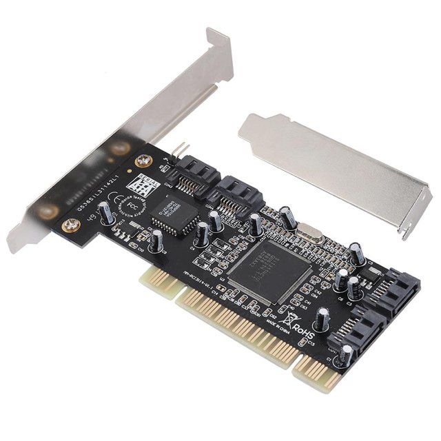 Pci 16X A 4 Puertos Sata Riser Card 5Gbps Sil3114 Master Sata Pci Tarjeta De Expansión De 4 Puertos Serendint EL006993-00