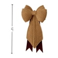 thumbnail image 3 of FeiBiQiuBi Woven Christmas Bow Ornament, Resin Bow Shaped Natural Rattan Tabletop Decor for Outdoor Indoor Decoration, 3 of 7