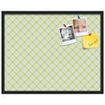 thumbnail image 2 of PinPix 30x24 Custom Cork Bulletin Board Argyle Light Yellow Poster Board Has a Fabric Style Canvas Finish, Framed in Argyle Light Yellow, by ArtToFrames (PinPix-642), 2 of 6