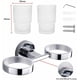 thumbnail image 2 of Portacepillos de dientes de acero inoxidable para montaje en pared, soporte para cepillos de dientes, almacenamiento dental para baño, soporte para cepillos de dientes, 2 of 5