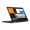 thumbnail image 2 of Lenovo ThinkPad X13 Yoga Gen 1 20SX - Flip design - Intel Core i7 - 10610U / up to 4.9 GHz - vPro - Win 10 Pro 64-bit - UHD Graphics - 16 GB RAM - 1 TB SSD TCG Opal Encryption 2, NVMe - 13.3" OLED touchscreen 3840 x 2160 (Ultra HD 4K) - Wi-Fi 6 - black - kbd: English - with 3 Years Lenovo Premier Support, 2 of 14