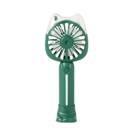 

Ranliy Water Spray Usb Charging Cute Ear Convenient Spray Water Supplement Handheld Night Light Mini Fan