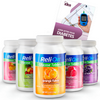 ReliOn Glucose Tablets Bundle of Fruit Punch, Tropical Fruit, Grape, Orange, and Raspberry - 50 Count Each bottle, 250 Count Total