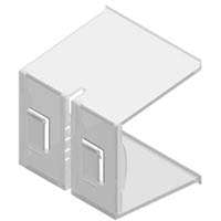 Southern Imperial R16-4W-100BG 3-Way Price Channel Sign Holder, Transparent -