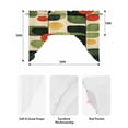 thumbnail image 6 of Green Abstract Kitchen Swag Valances for Windows, Middle Century Minimalist Lines Swag Valances Curtains for Living Room, Rod Pocket Window Treatments for Bathroom, Bedroom, Cafe, 56"x36", 6 of 6