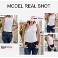 thumbnail image 5 of Asyoly Women Sleeveless Racerback Casual Basic Ribbed Tank Top Casual Solid Color Summer Tops, 5 of 7