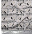 thumbnail image 1 of Soimoi Velvet Fabric Geometric Shapes & Dinosaur Animal Fabric Prints by Yard 58 Inch Wide, 1 of 3