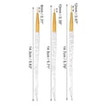 thumbnail image 4 of Unique Bargains Nail Art Brushes 3 Pcs Nail Design Tools Kit Nail Liner Brush Gold Tone Handle, 4 of 7