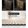 thumbnail image 3 of LazBlinds No Tools No Drill Cordless 1" Vinyl Mini Blinds, 100% Privacy S-Curve Blinds for Indoor Windows, Room Darkening Horizontal Window Blinds and Shades for Home, 42" W x 64" H, Beige, 3 of 6