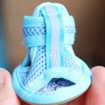 thumbnail image 5 of 4 Uds zapatos para mascotas Color sólido suela de goma antideslizante sandalias para perros zapatos para exteriores brillar Electrónica, 5 of 5