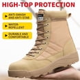 thumbnail image 3 of Men's Steel Toe Safety Boots,Non Slip Ankle Protection Safety Shoes,Puncture-Resistant Work Shoes for Factory|Construction|hiking|Outdoor,Black Size 9.5, 3 of 12
