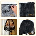 thumbnail image 4 of Agiferg Rideau Tricoté d'Halloween Housse de Lampe Noir Araignée Chauve-Souris Dentelle, 4 of 6