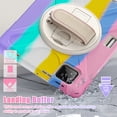 thumbnail image 6 of XYX Case for Xiaomi Pad 7/Xiaomi Pad 7 Pro 11.2 inch with 360 Degree Rotating, Hand Strap, Shoulder Strap, Colourful Pink, 6 of 7
