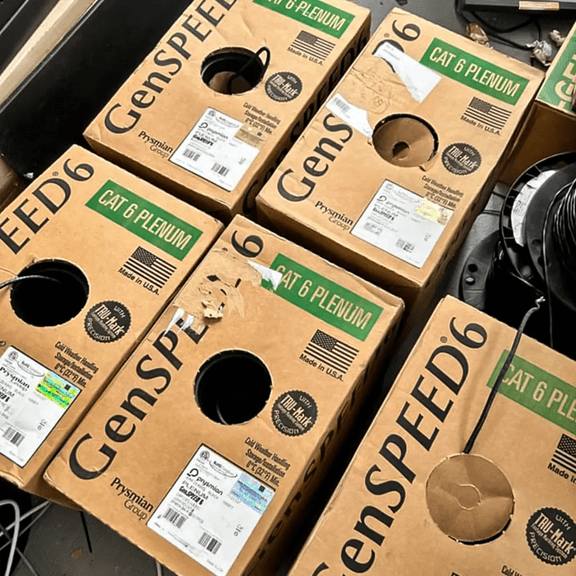 General Cable 7131107 CAT6 Plenum 23AWG Solid Copper 1000ft UTP Black CMP