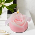 thumbnail image 2 of Btomtd Rose Aromatherapy Scented Candle Gift Set, Floral Scented Candles for Home and Wedding Decoration, Holiday Flower Candles, 2.8 oz, Pink, 2 of 7