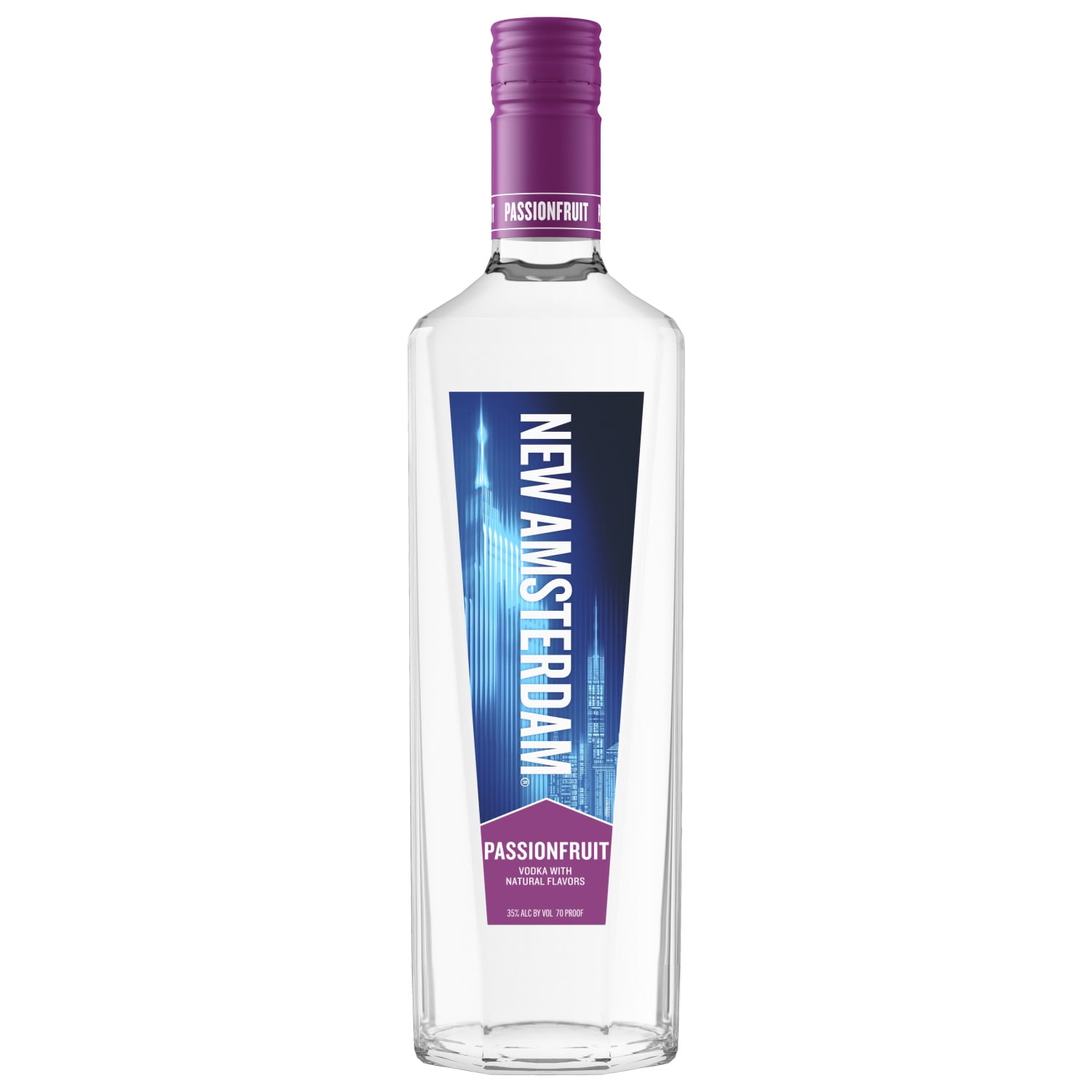 New Amsterdam Passionfruit Flavored Vodka, 750ml Glass Bottle, 35% ABV