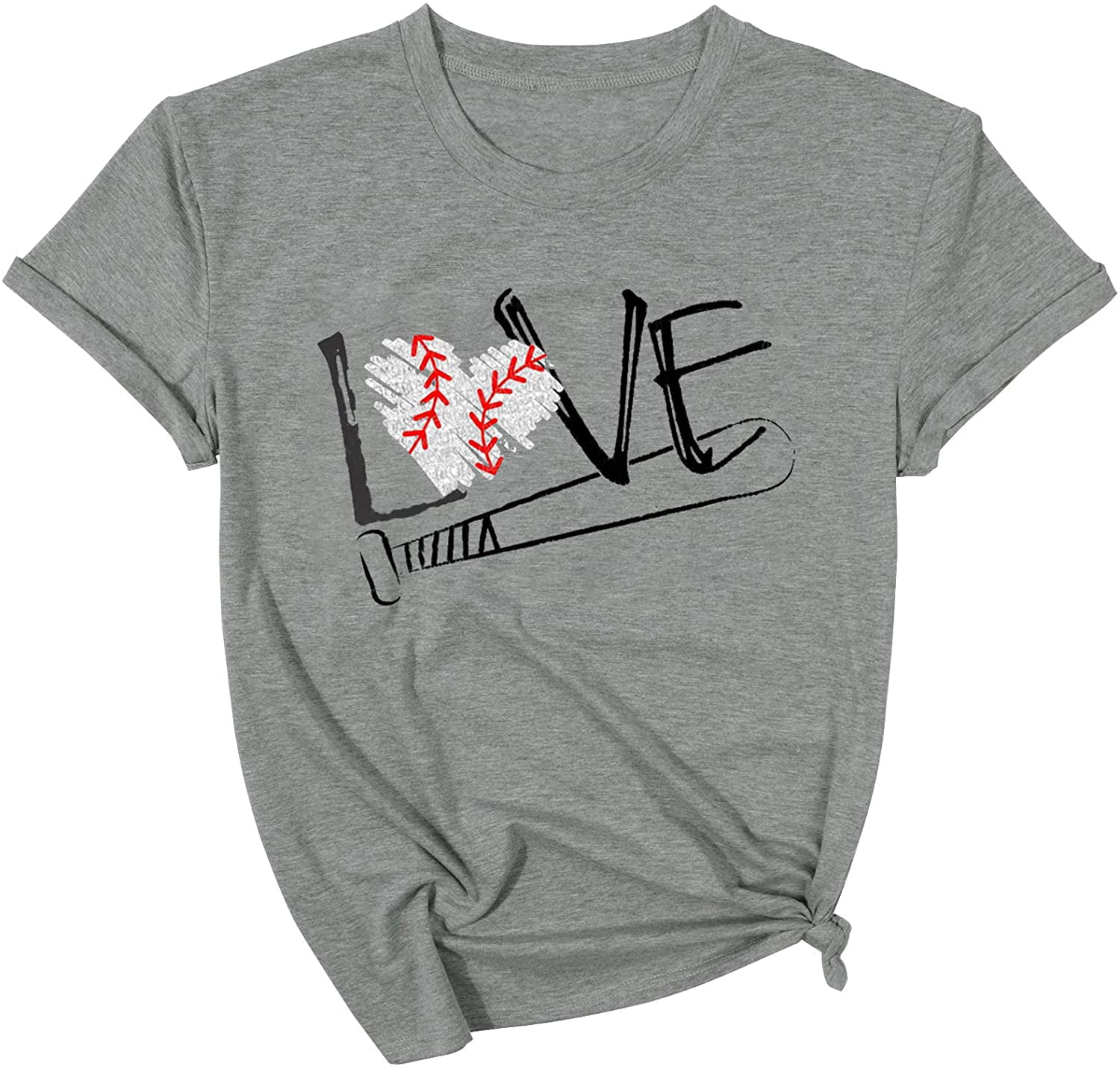 Baseball Love Shirt Youth and Adult Unisex Short Sleeve T-Shirt Baseball Mom