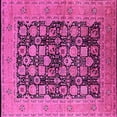 thumbnail image 1 of Ahgly Company Indoor Square Oriental Pink Industrial Area Rugs, 3' Square, 1 of 4