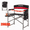 BLACK/RED, variant on KingCamp Folding Director Chair, Folding Camping Chair with Side Table, Cup Holder, Portable Makeup Artist Chair with Storage Bag, 32.6'' Tall Oversized Director Chair, 396LBS Capacity