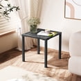 thumbnail image 3 of Crestlive Products 15.7" x 15.7" Outdoor Side Table Set of 2, All-Weather Aluminum Square Patio End Table, Black, 3 of 7