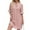 Pink, variant on ZZwxWA Womens Summer Shift Dresses V Neck Ruffle Short Sleeve Midi Dress Solid Color Mini Dress Casual Work Dresses