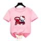 thumbnail image 1 of Camiseta de Hello Kitty para niños y niñas, ropa de calle de manga corta con cuello redondo, Jersey holgado, camisetas KT, 1 of 4
