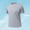 Gray, variant on Compression Shirt Men Qiggri Man Solid-Color Casual Sport Loose Short Sleeve Round-Neck Blouses Top Men Shirts Casual