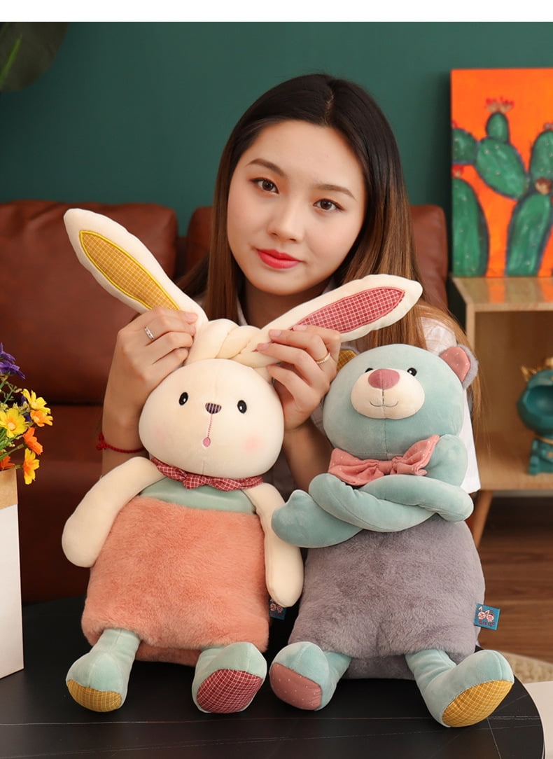 Magic Interactive Stretchable Bunny Plush Toy | Pull & Hug Rabbit with Adjustable Ears and Legs