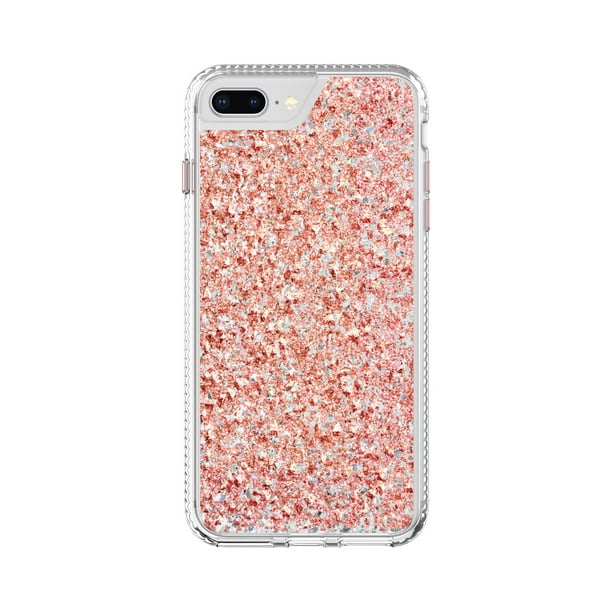 Blush Gold Fleck Phone Case for iPhone 6 Plus, iPhone 6s Plus, iPhone 7 Plus, iPhone 8 - Walmart.com