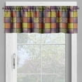 thumbnail image 2 of Ambesonne Colorful Window Valance, Digital Mix Motif Shapes, 54" X 12", Multicolor, 2 of 5