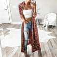 thumbnail image 2 of Women's Fashionable Long Sleeve Velvet Windbreaker Coat Cardigan Outerwear for Elegant Style, 2 of 7
