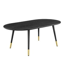Vigor 47" Oval Coffee Table Black