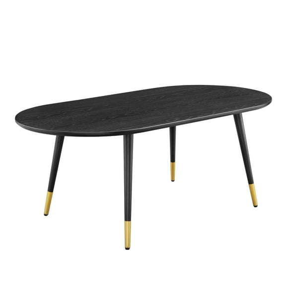 Vigor 47" Oval Coffee Table Black