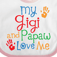thumbnail image 4 of Inktastic Gigi and Papaw Love Me Grandchild Boys or Girls Baby Bib, 4 of 4