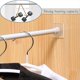 thumbnail image 4 of Soporte adhesivo para barra de cortina, soporte de barra en U de plástico, soporte de ducha, soporte de barra sólida para cortinas de gabinete (blanco), 4 of 5