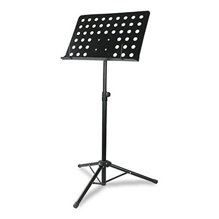 Encore Basics Music Stand - Portable Large Metal w/ Tripod Base for Guitar, Violin, Brass Players &