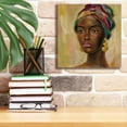thumbnail image 6 of Epic Graffiti 'African Face II' by Silvia Vassileva, Canvas Wall Art, 12"x12", 6 of 8