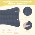 thumbnail image 5 of RoamReady Mini Travel Pillows, 11 x 7 Small Cotton Pillows with Removable Washable Covers, 2 Pack, Navy, 5 of 8